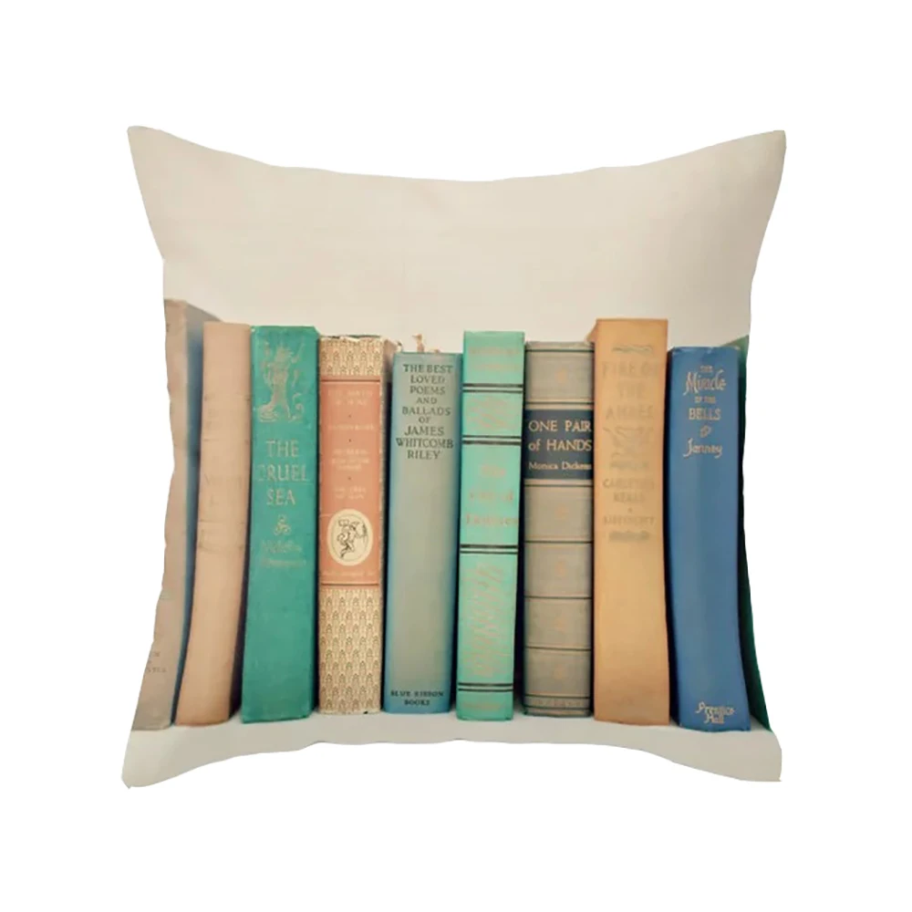 Lychee DIY винтажная книга Библиотека серия Подушка с принтом чехол полиэстер