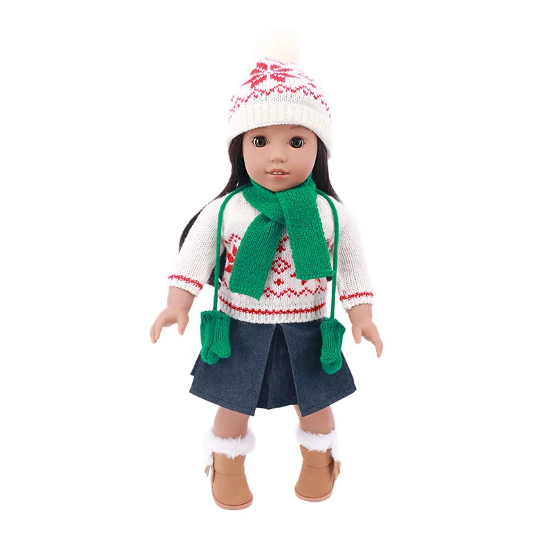 

Doll Clothes Christmas Sweater Fit 18 InchGirl/Boy &43 CM Baby Reborn Doll Accessories,Kid's Toys,Our Generation,Christmas Gift