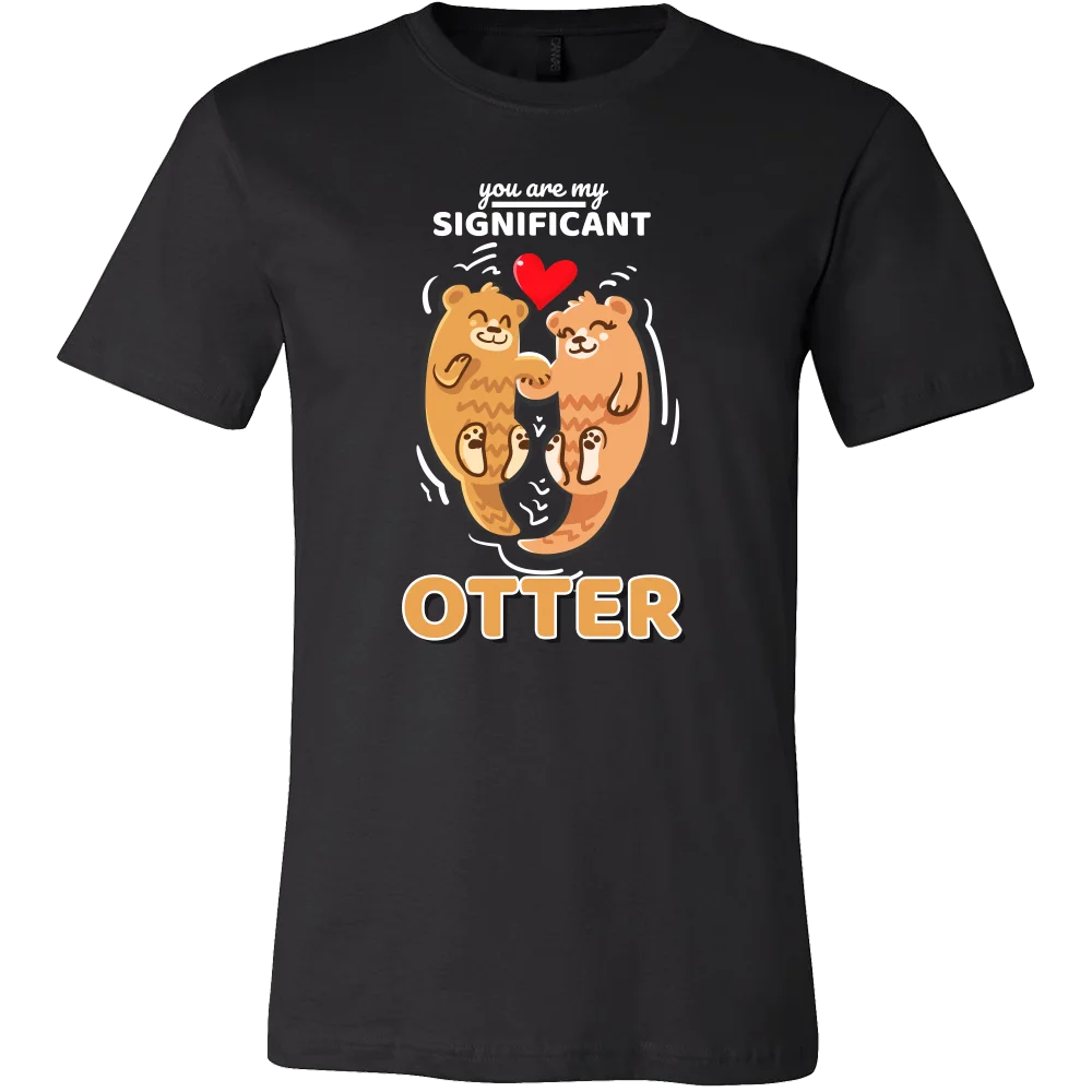 Морская выдра романтическая любовь значительные выдры футболка для пары