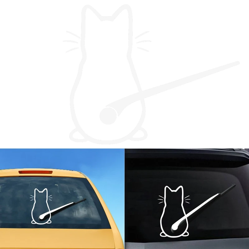 Car Stickers Cat Pattern Decals Rear Windshield Vinyl Film Universal Accessories | Автомобили и мотоциклы
