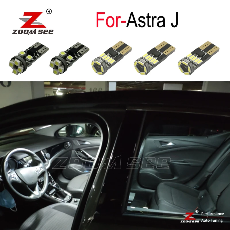 Светодиодный светильник для чтения интерьера 9 шт. аксессуары Opel Vauxhall Astra J OPC GTC