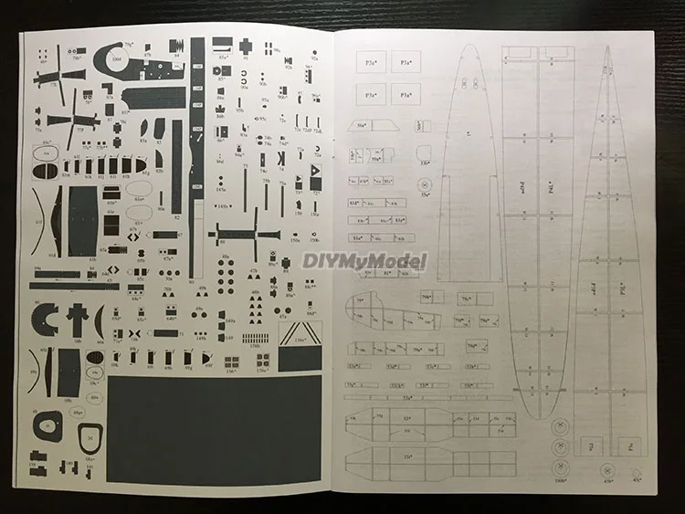 DIYMyModeI IJN amatsukaze1:200, BRICOLAJE, manualidades, Kit de modelos de papel, rompecabezas de juguete hechos a mano, regalo, utillaje de pel&iacute;cula-2