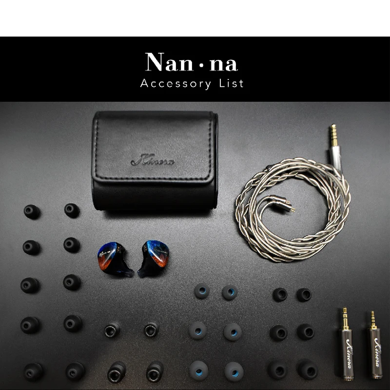 KINERA Nan·na Flagship SONION Dual Electrostatic+BA+Dynamic Hybrid 4 Driver Units HiFi In Ear Earphones 0.78mm 2Pin Cable IEM |