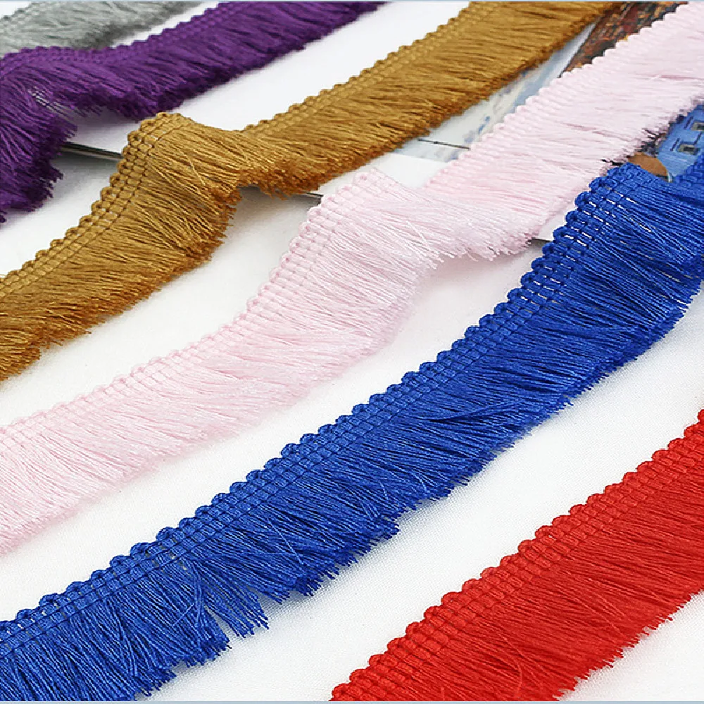 Короткая бахрома с кисточками из полиэстера 25 ярдов/партия подвесная для