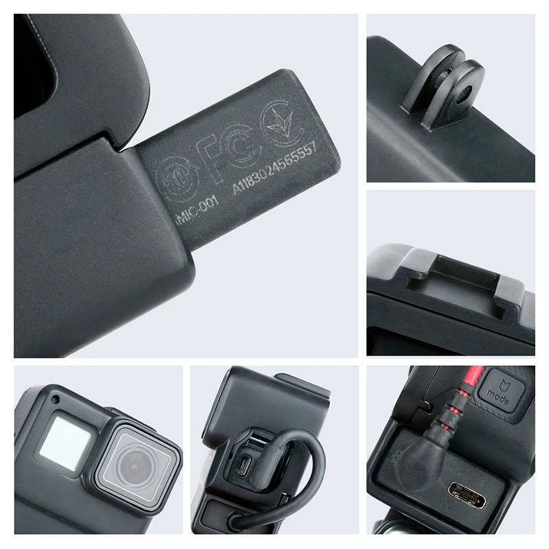 Чехол V2 для GoPro корпус с холодным башмаком и креплением Hero 7 6 5 микрофонов Boya Videomicro