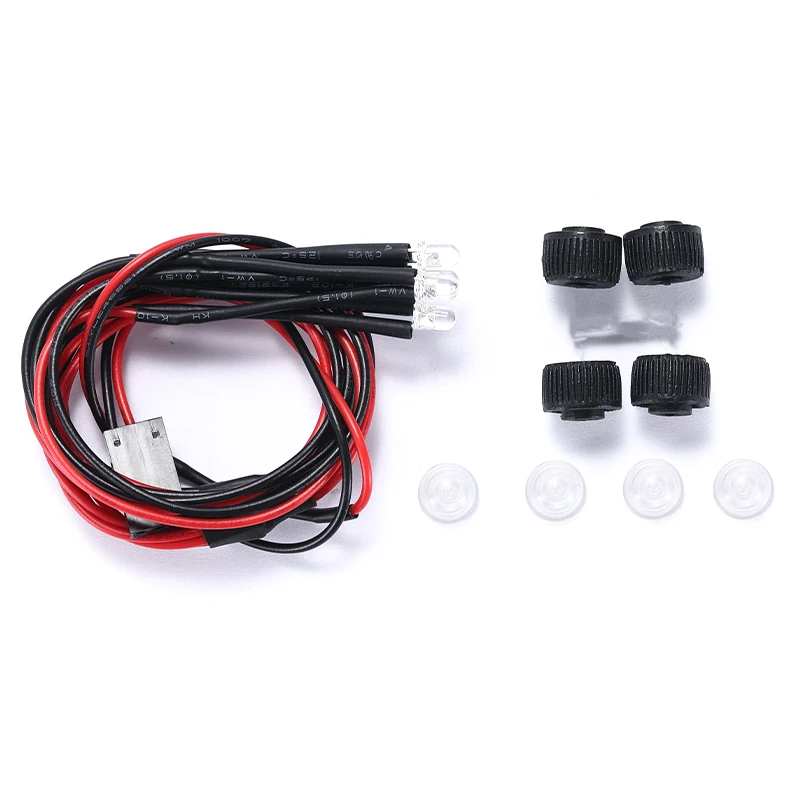 

4Pcs/Set Led Light Cover Spotlight Roof Lampshade for Axial SCX24 1/24 RC Crawler Car Upgrade Parts Accessories