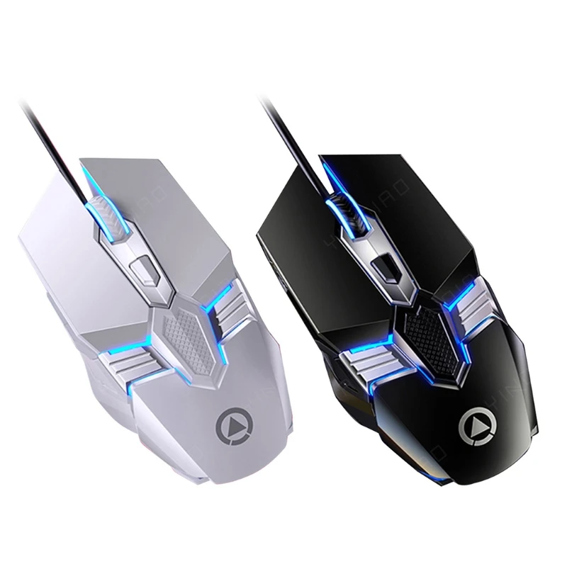 

Wired Gaming Mouse Adjustable Color Light Streamline Design PC Computer Mice for PC Computer Laptop MacBook Office