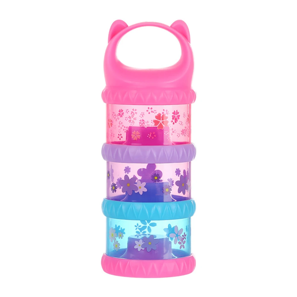 

Car Print Travel 3 Layer Newborn Convenient Practical Durable Simple Milk Powder Dispenser Non-Spill Storage Container