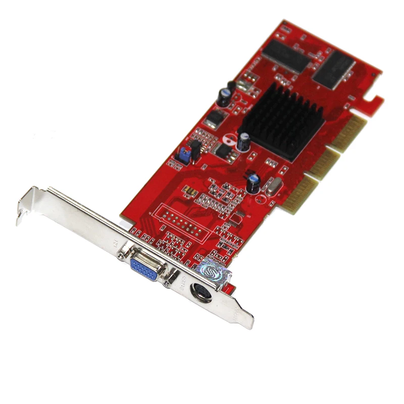Видеокарта для ATI Sapphire Radeon 7000 64M DDR 64MB AGP VGA с графической картой интерфейсом + TVO |