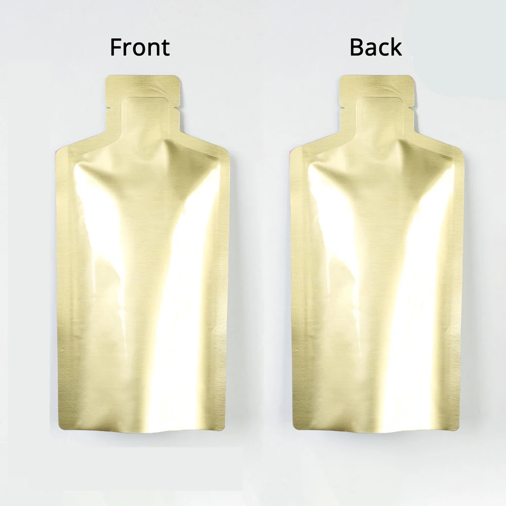 

100 Pcs Lotion Liquid Packaging Bag Open Top Tear Notch Pouches Heat Sealing Aluminum Foil Mylar Packaging Bags For Shower Gel