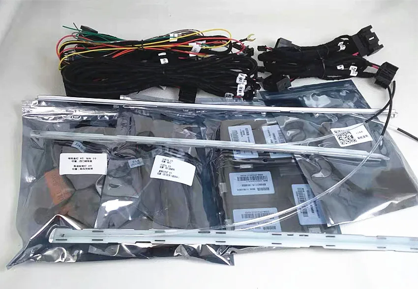 Многоцветный светодиодный окружающей среды светильник обивки двери атмосфера