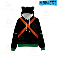 fashion my hero academia bakugou katsuki 3d printed hoodies sweatshirts casual hooded hoodie school uniforms