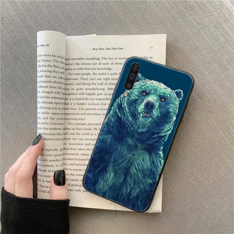 

Animal art cover pattern black Phone Case For Samsung galaxy S 9 10 20 A 10 21 30 31 40 50 51 71 s note 20 j 4 2018 plus