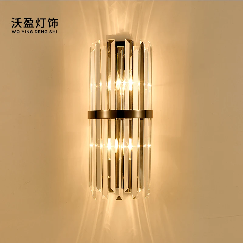 Креативная Хрустальная настенная лампа в стиле постмодерн скандинавский теплый