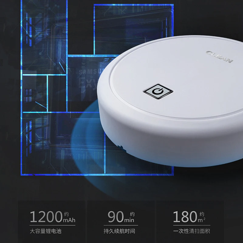 Черный/белый автоматический вакуумный робот бытовая техника зарядка уборочная