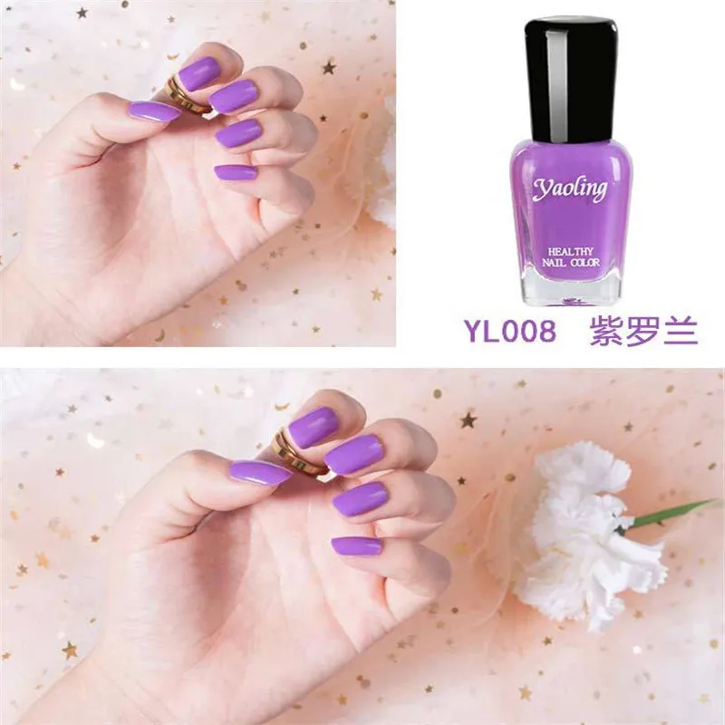 YL008 Лак для ногтей на водной основе Очищаемый слезящийся Полупостоянный Маникюр для ногтей 8 мл акриловый гель полигель для ногтей гибридные Лаки - Цвет: YL008