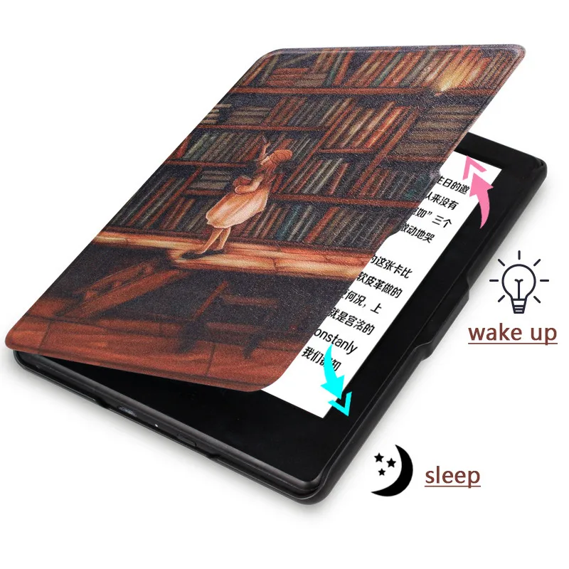 Магнитный чехол для Amazon New Kindle 8 го поколения 2016 г. Ультратонкий из искусственной