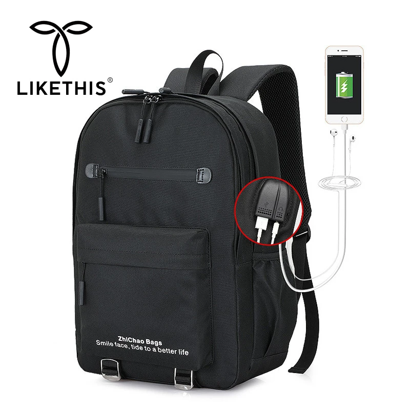 LIKETHIS мужской рюкзак дорожная сумка школьные сумки водонепроницаемые новые