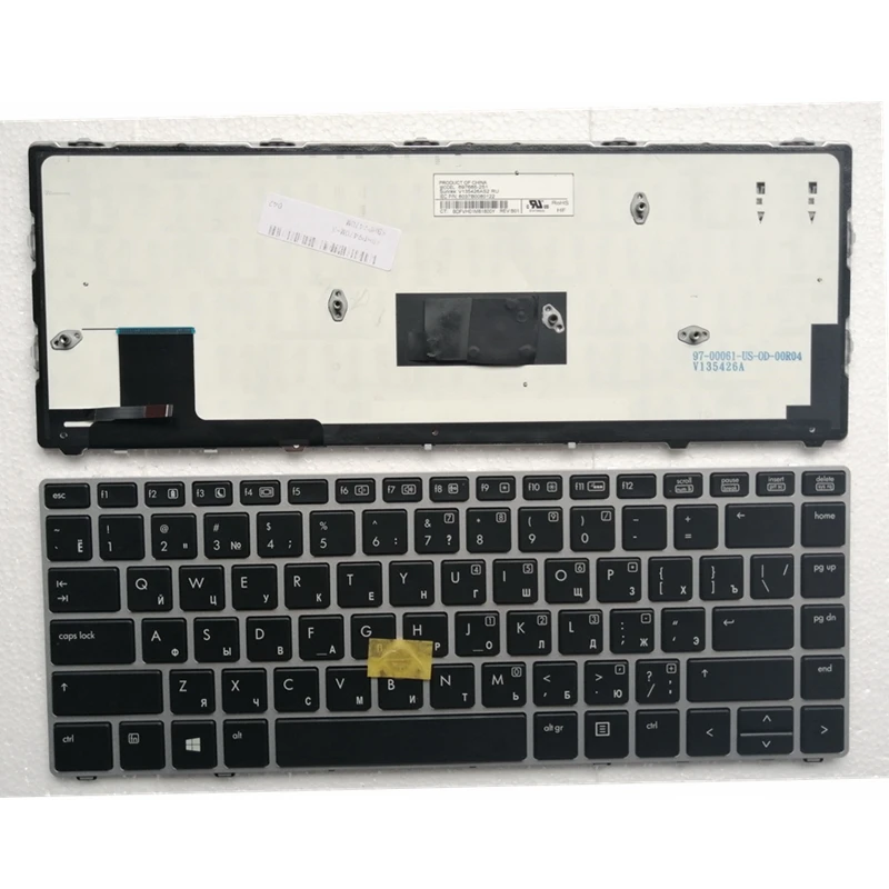 Клавиатура GZEELE для ноутбука HP Elitebook Folio, 9470/9470/9480 м, с подсветкой, 697685-001, 702843-001