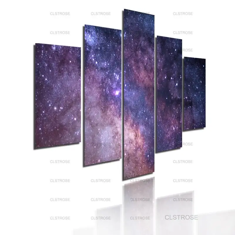 

Home Wall Decoration Painting Purple Outer Space Scenery Poster Decoration for Bedroom Living Room Canvas Painting Hd Print