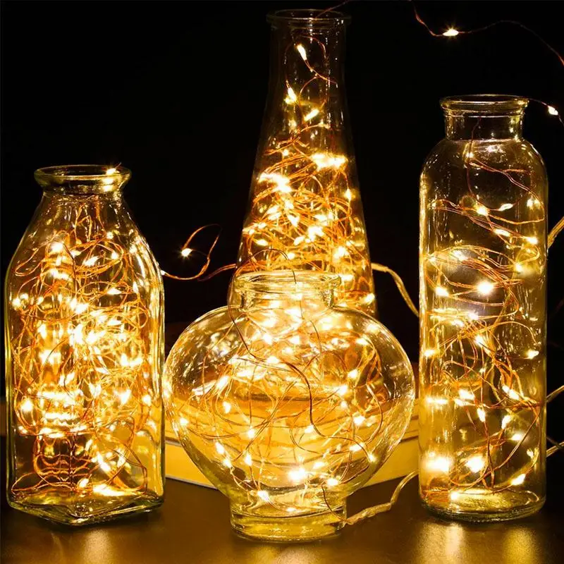 

Copper Wire 50LED Landscape Lamp Romantic Fairy String Super Bright Xmas Decor Copper Wire String Durable Fairy Light Garden