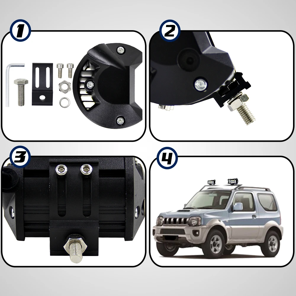 Рабочий светильник светодиодный бар пятно света комбинированный рабочий 4x4