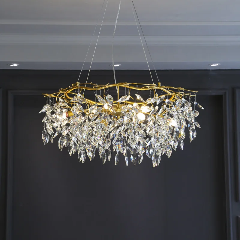 

Nordic Luxury Gold Chandelier Lighting Modern Large Lustre LED Ceiling Chandelier Loft Art Hanging Lighs for Living Room Luster