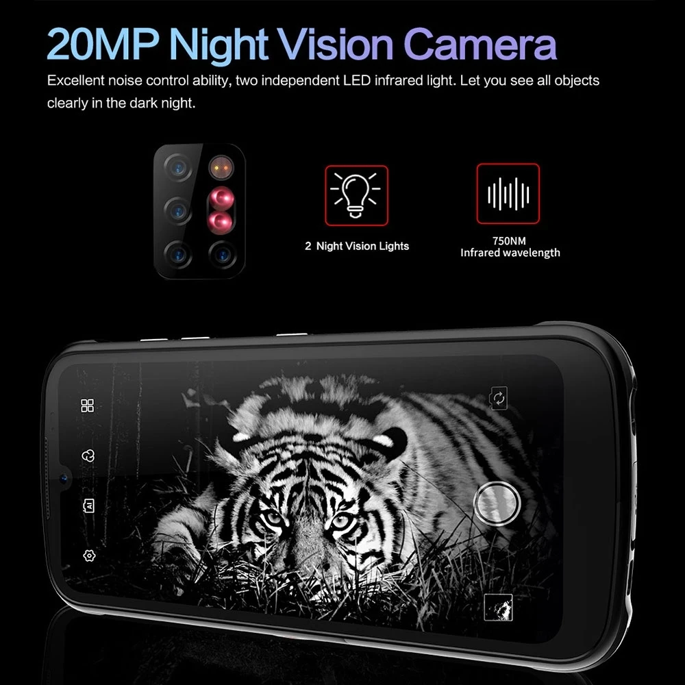 conquest s20 5g global night vision smartphone ip68 waterproof 48mp four camera 8gb ram 128gb 256gb rom 6 3 inch mobile phones free global shipping