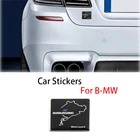 1 шт. Автомобильная эмблема, металлический брызговик, внешняя алюминиевая наклейка для кузова BMW E34 E36 E60 E90 E46, автомобильные аксессуары