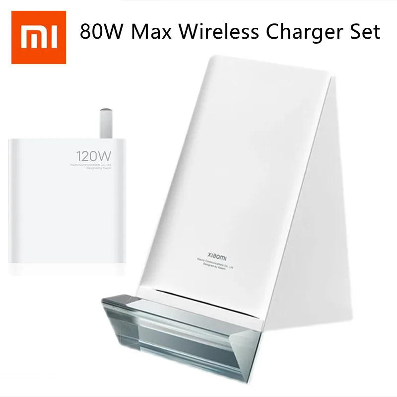  Оригинальное Беспроводное зарядное устройство Xiaomi 80 Вт MAX, набор подставок, умное вертикальное зарядное устройство с зарядным устройс…