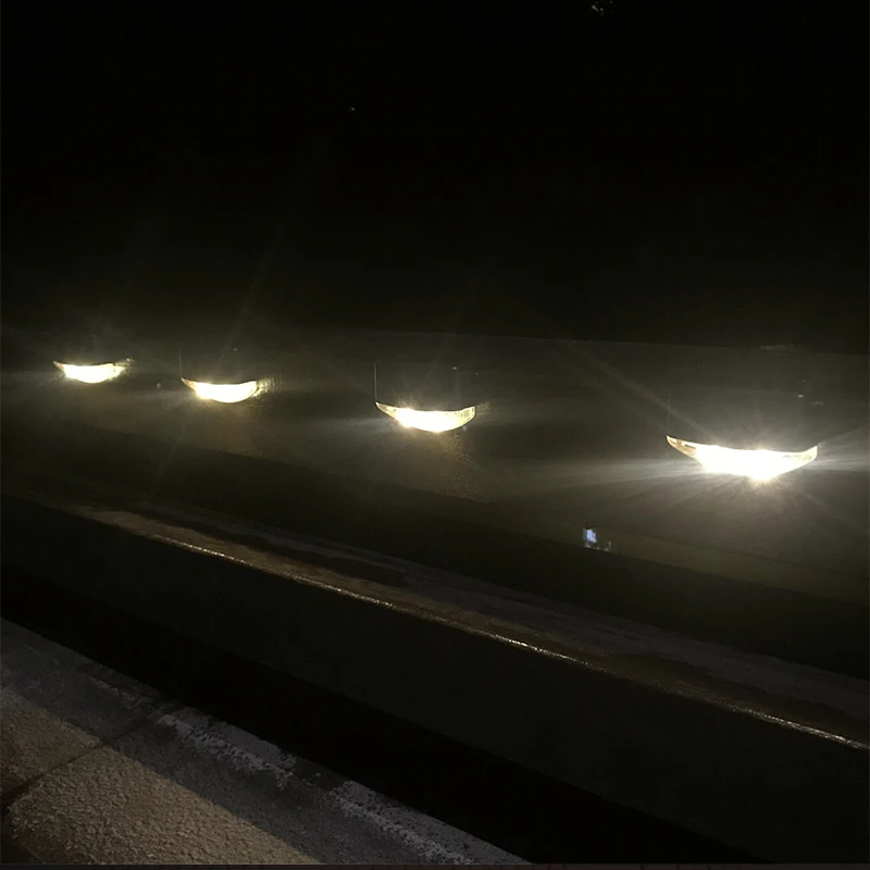 4 шт светодиодный подсветка лестницы на солнечной лампы Водонепроницаемый