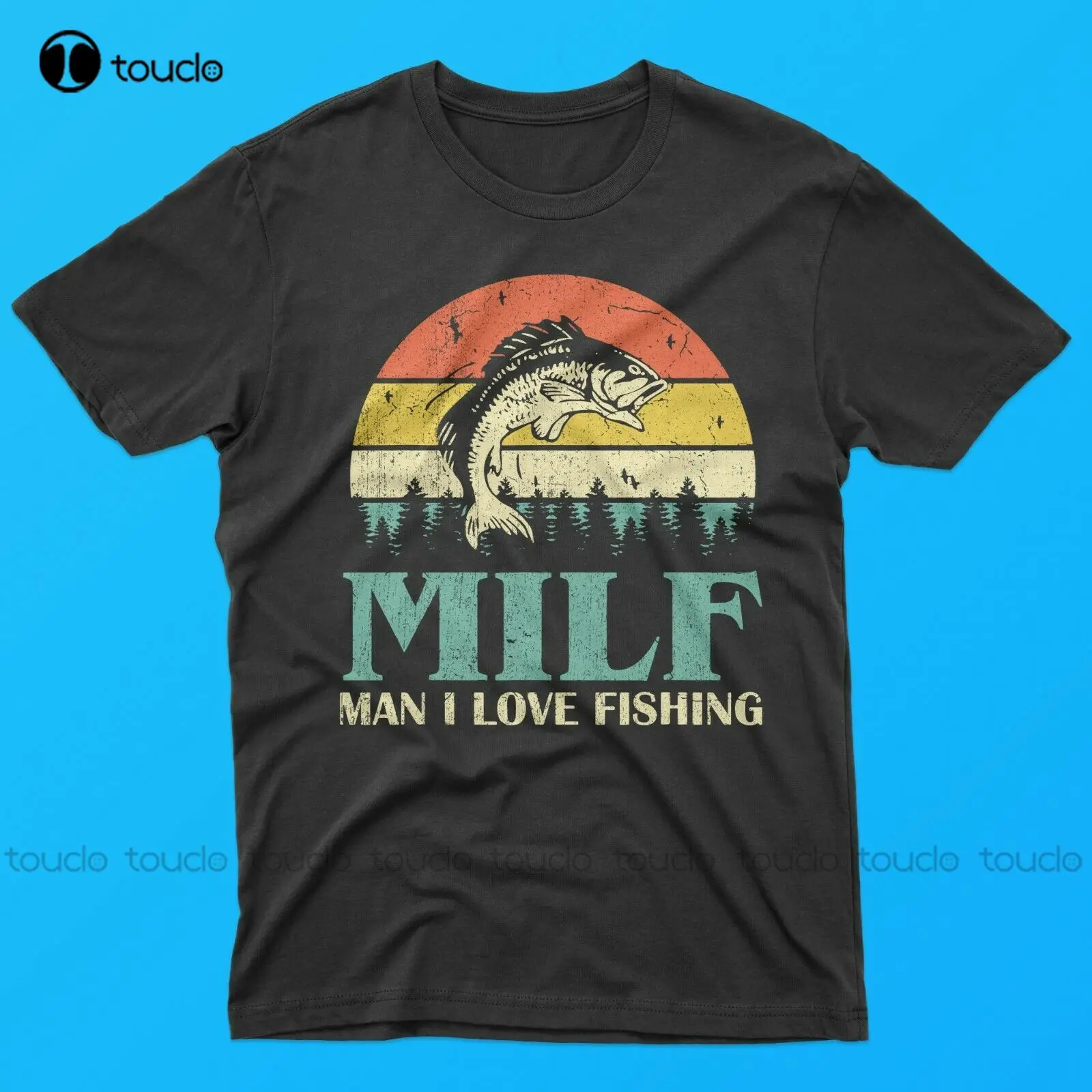 

Milf-Man I Love Fishing Funny Fishing Fishermen Men Women Men T-Shirt Women Men Shirts Cotton Tee Shirts S-5Xl
