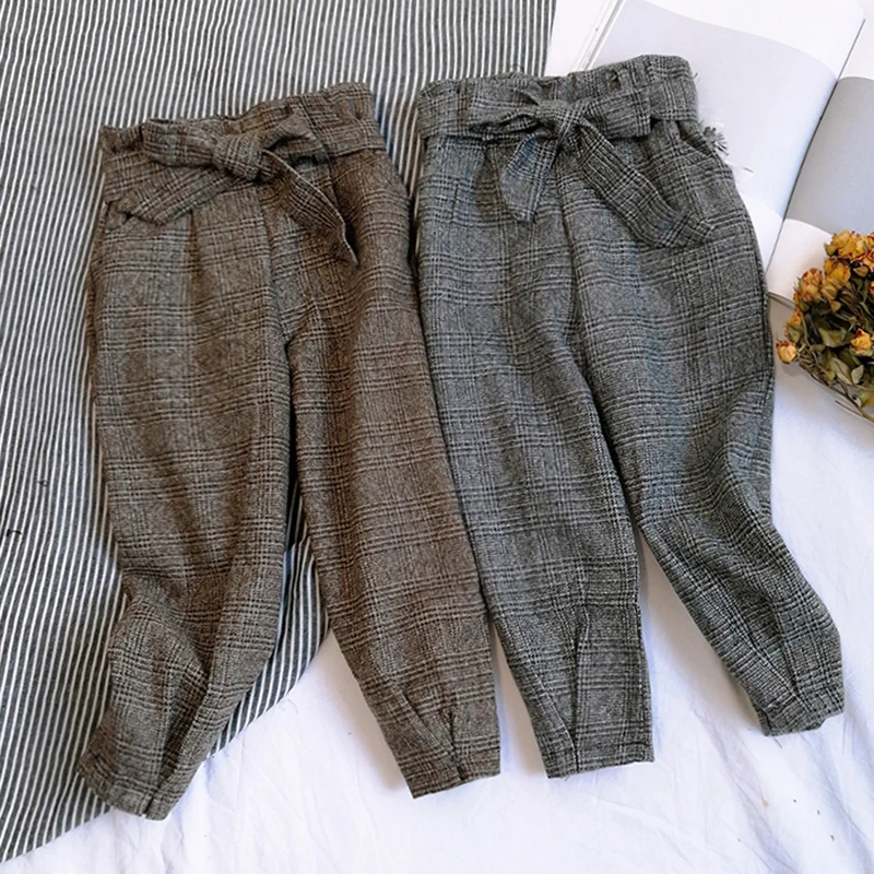 Детские брюки для девочек детская осенне зимняя одежда маленьких повседневные