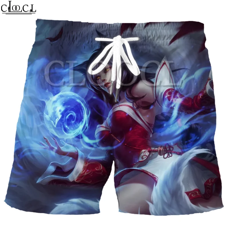 Свободные эластичные летние спортивные шорты CLOOCL с 3D принтом для игр и кулиской