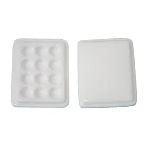 1 шт. стоматологический лабораторный Стоматологический материал, 12 слотов, керамическая палитра, смесительная пластина, инструмент для смешивания пятен и порошка с керамическим покрытием