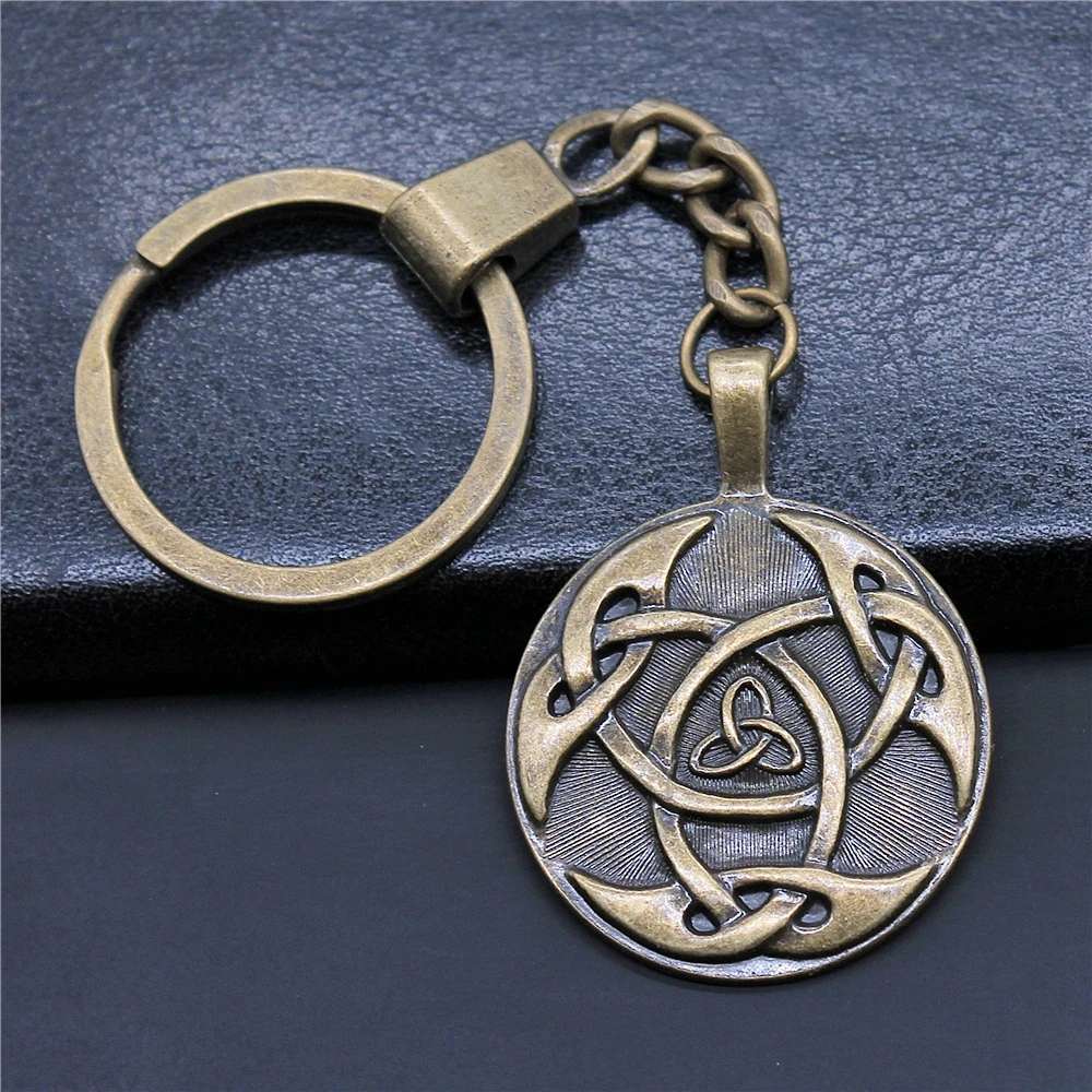 Модный 2 цвета 42x31 мм трикетра с узлом символами подвеска трикета подвески сделай