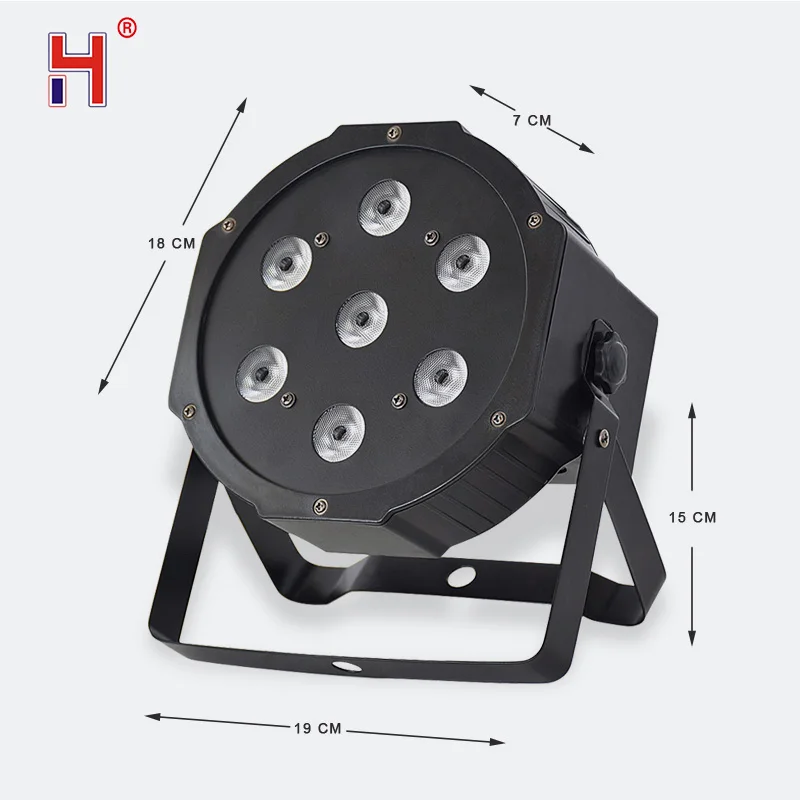 Светодиодный Par Светильник 7X12W RGBW 4In1 смешивание цветов Лира светодиодный мини