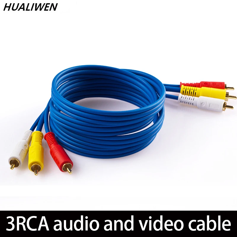 Кабель AV с шестью головками 3RCA на 3RC кабель Папа папа lotus ТВ телеприставка аудио и