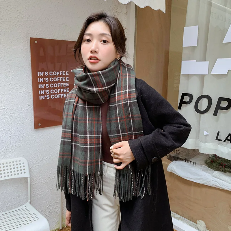 

Кашемировый шарф, зимние женские шали из пашмины, теплые пледы, палантин, женский платок, бандана, брендовые толстые шарфы с принтом, хиджабы...