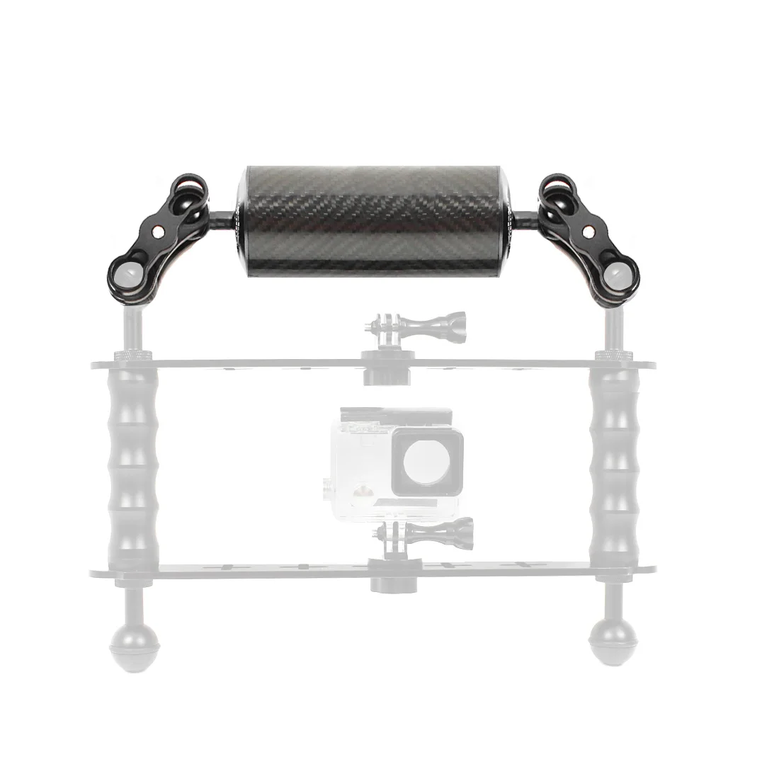 BGNing Upgrade Carbon Fiber Float плавучие удлинители Arm двойной шар 1 дюйм с зажимом Адаптер для