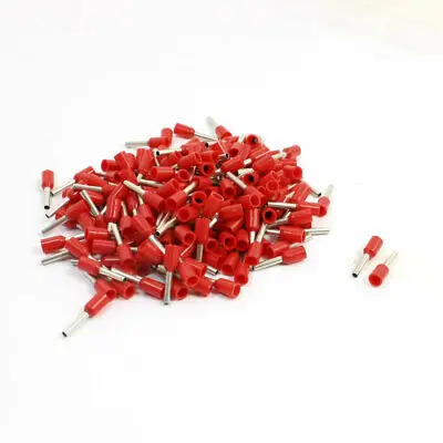 

190Pcs E1008 Red Pre Insulate Ferrule Wire Connector Terminals for 18AWG Cable