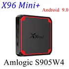 10 шт. Android 9,0 TV Box X96 мини Plus Amlogic S905W4 четырехъядерный 1Гб 8Гб 2G16G 2,4G и 5G двухъядерный процессор Wi-Fi 4K HD Google Youtube Media Player