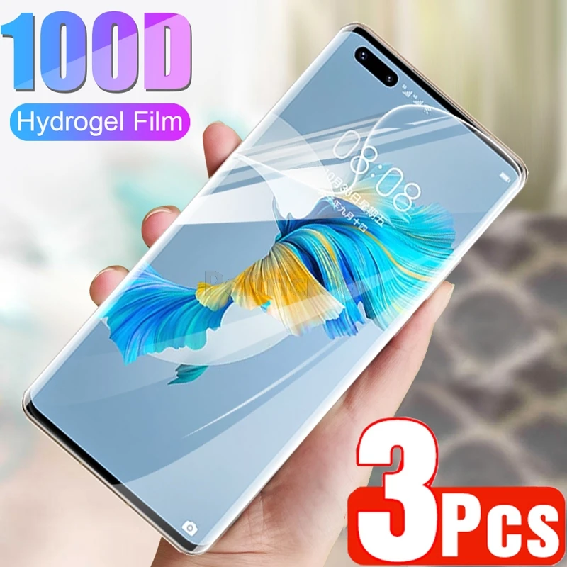 Гидрогелевая пленка для Huawei Mate 40 30 Pro 20 10 Lite полное покрытие Защита экрана P40 P30 P20 P10