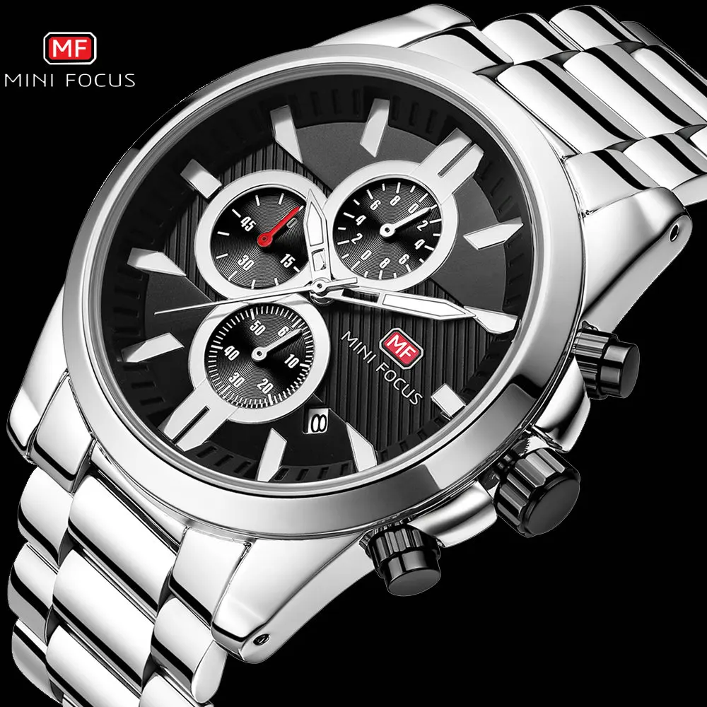 Мини фокус Топ Бренд роскошные классические кварцевые часы мужские