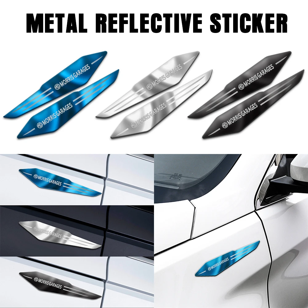 2 шт. светоотражающие наклейки из нержавеющей стали для украшения кузова MG ZS GS HS EZS