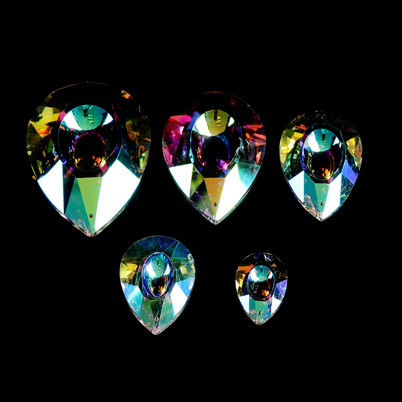 

H&D Hanging Crystals Prism Suncatcher for Windows Decoration 76mm AB-Color Chandelier Parts DIY Home Wedding Decor Accessories