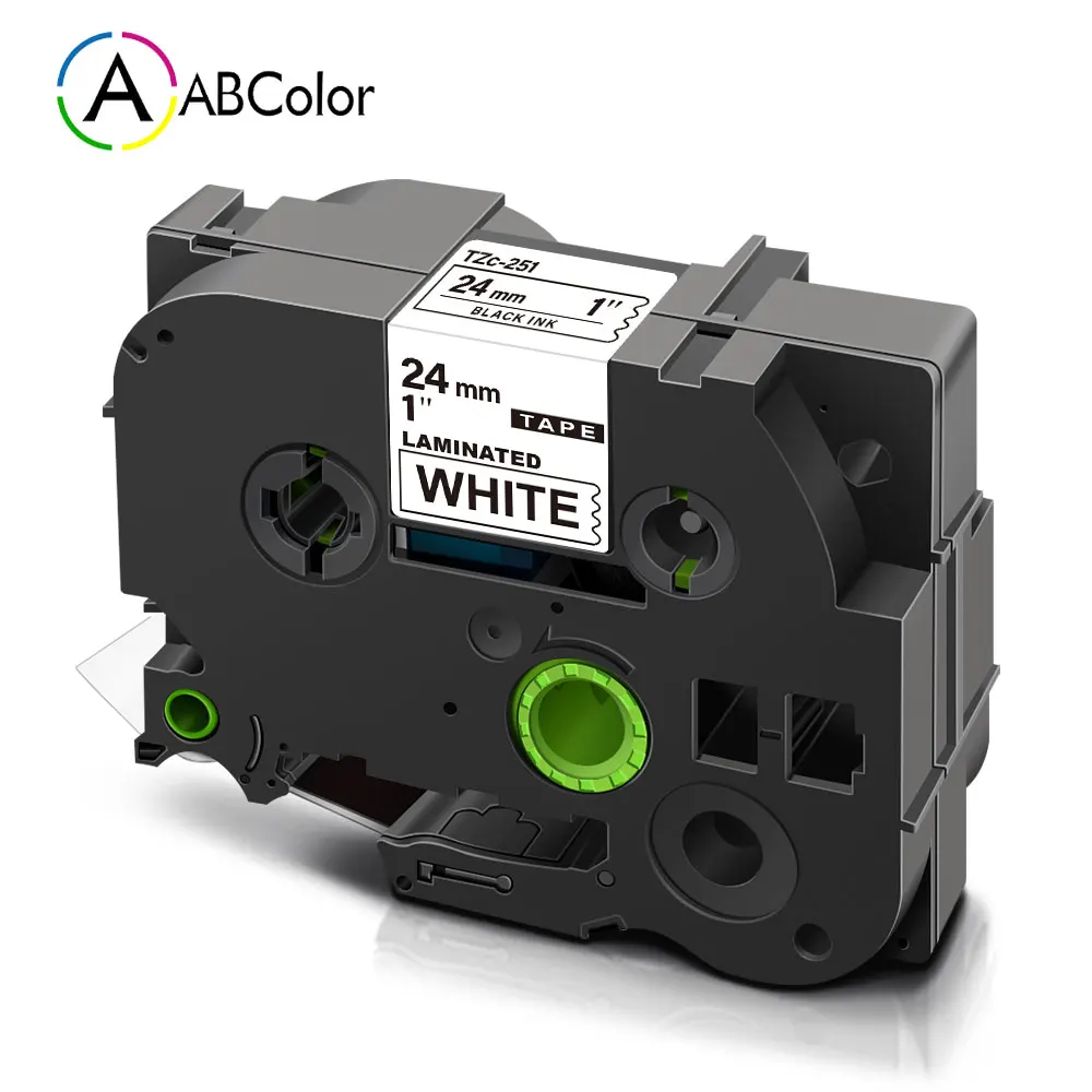 24 мм лента совместимый для 251 ламинированная принтера печати этикеток черная и