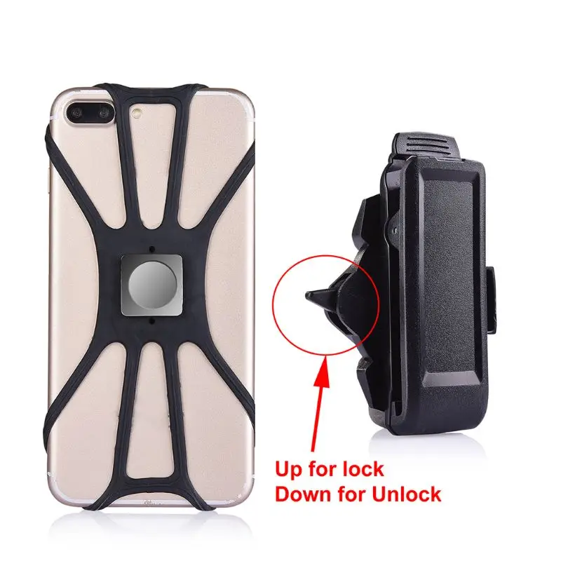 Универсальный талии клип держатель для телефона в форме осьминога вертикальный