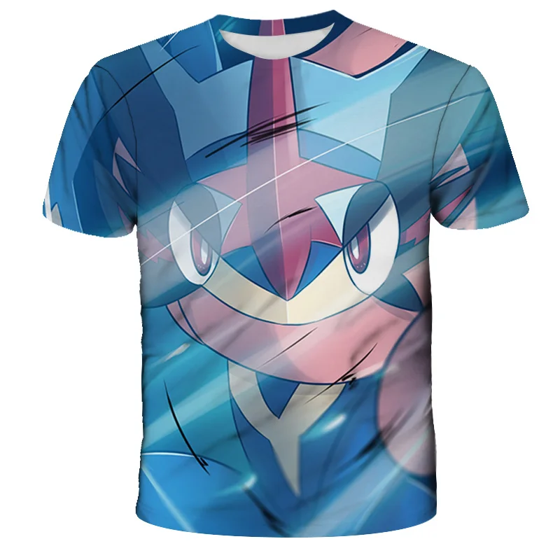 

2021 New Children's T-shirt 3D Pikachu Short Sleeve Boy Girl Pokemon Kids Fashion Cool Summer Men Women Casual Streetwear Tops