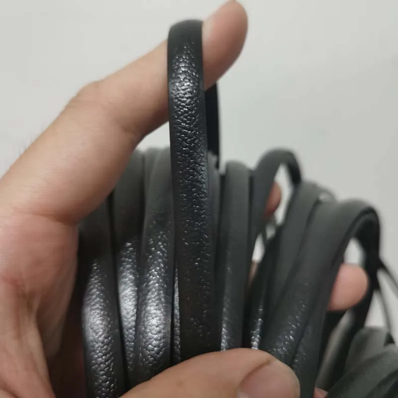 500g тиснение черный PE плоская синтетическая ротанга Материал плетения